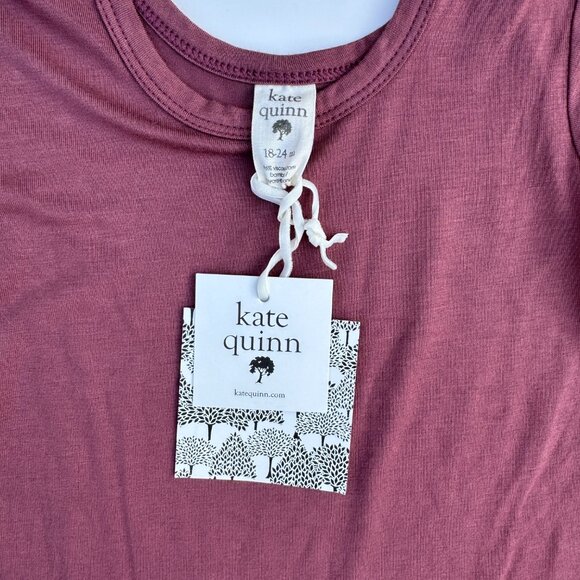 Kate Quinn Ruffle-Leg Bodysuit – Plum, 18–24M | NWT (new with tags) - Picture 3 of 6